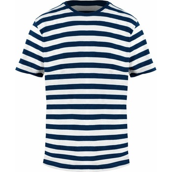 Mantis pánske pásikavé tričko tmavomodrá biele