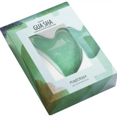 Purederm Масажен камък Гуа Ша, зелен нефрит