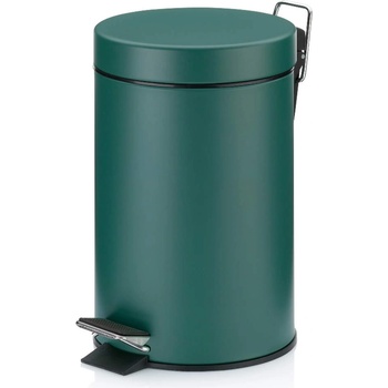 Kela 3 л тъмно зелен кош за отпадъци с педал KELA от серия Monaco