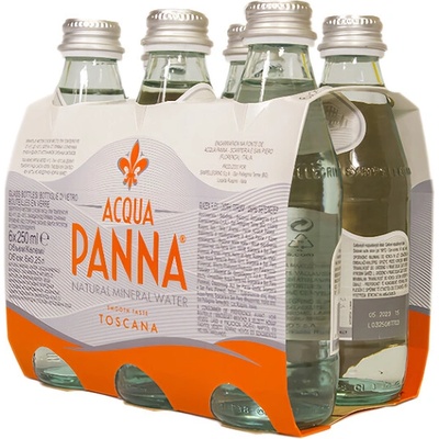 Acqua Panna minerálna voda neperlivá sklo 6 x 250 ml