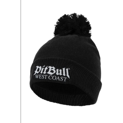 PitBull West Coast zimní pletená čepice s bambulí One Tone Old Logo černá