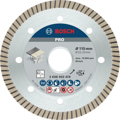 Bosch Diamantový deliaci kotúč PRO Ceramic, pr. 115 x 22,23 mm