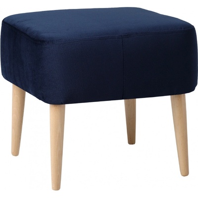 Nordic Design Tmavě modrá sametová podnožka Gus