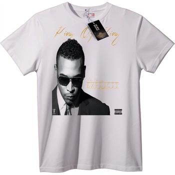 NOONEBRAND Тениска King of King с експлицитен дизайн - L, White