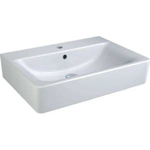 Ideal Standard Connect - Умивалник Cube 65x46x18 см, с преливник, отвор за смесител, бял E772901 (E772901)