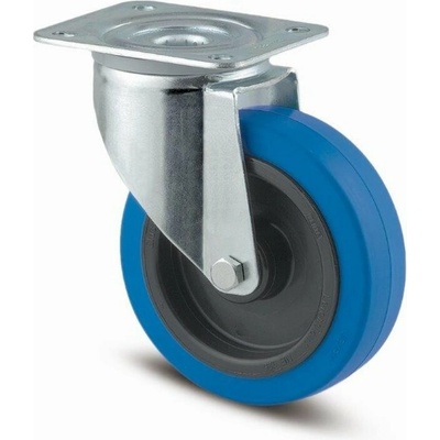 Tente Koliesko 100 mm otočné s brzdou / modré