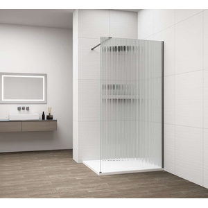 POLYSAN Esca - Душ стена Walk-In 70x210 см, Antidrop, Флуто стъкло/gun metal ES1370-11 (ES1370-11)