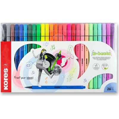 Kores K-Beats fixy 26 barev 29226