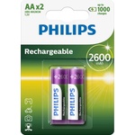 Philips Rechargeable презареждаща батерия HR6 AA, 2600 mAh, 2-blister (R6B2A260/10)