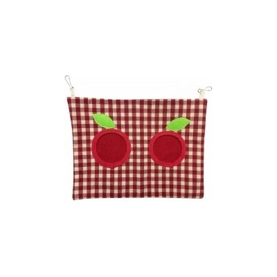 Aniland Látkový seník pro králíky a morčata s karabinkou jablíčka 30 x 22 cm