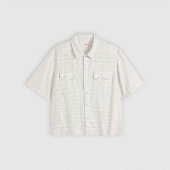 Levi's Ss Boxy Western Criss Cross - White