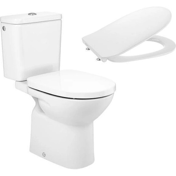 Roca Моноблок Debba Round, седалка Slim забавено падане, долно захранване, A34299J000 + A341991000 + A801B22003 (1056026)