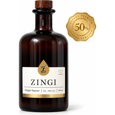 Zingi 50% 0,5 l (čistá fľaša)