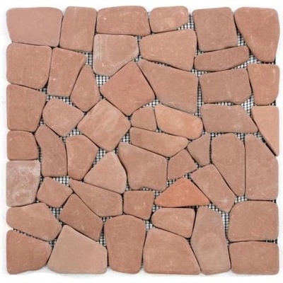Divero Garth 636 Mramorová mozaika 29 x 29 cm červená terakota 1m²
