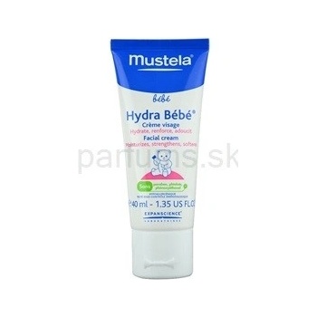 Mustela Bébé Hydra Bébé hydratačný krém na tvár pre deti od narodenia Moisturizing Cream 40 ml