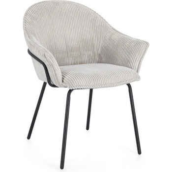 Bizzotto Стол cassidy в черно/светлосиво с подлакътници (0743791)