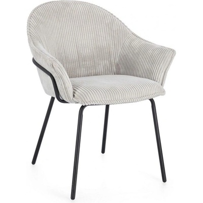 Bizzotto Стол cassidy в черно/светлосиво с подлакътници (0743791)