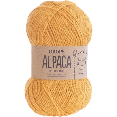 Příze DROPS Alpaca uni colour 2923 - zlatá žlutá