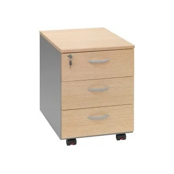 Image 1 of Quadrifoglio Контейнер 3 чекмеджета + заключване Industrial дъб