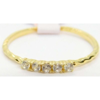 Klenoty Budín Dámský zlatý levný prsten se zirkony HK1186 – Zboží Dáma Klenoty Budín Dámský zlatý levný prsten se zirkony HK1186 – Zboží Dáma