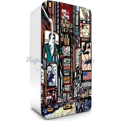 Dimex FR120-032 Samolepící fototapeta na lednice Times Square rozměry 65 x 120 cm