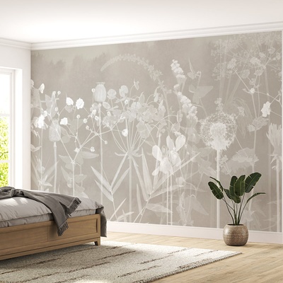 Decono Фототапет Полски Цветя в Бежово