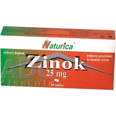 Naturica Zinok 25 mg 60 tabliet