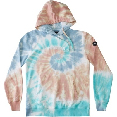 DC mikina Dazed Hoodie J Otlr Xwmg Gossamer Pink Tie Dye XWMG