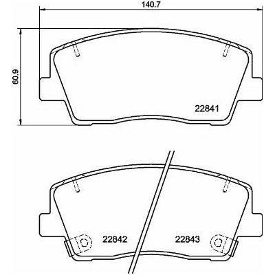BREMBO Sada brzdových doštičiek P 30 108