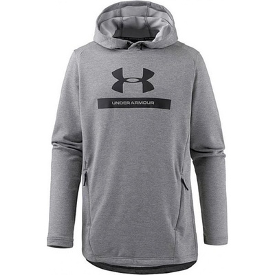 Under Armour MK1 Terry Graphic Hoodie šedá