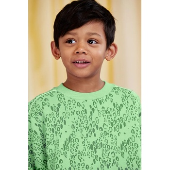 Mini Rodini Детски памучен суичър Mini Rodini Mini leopard (11000351)