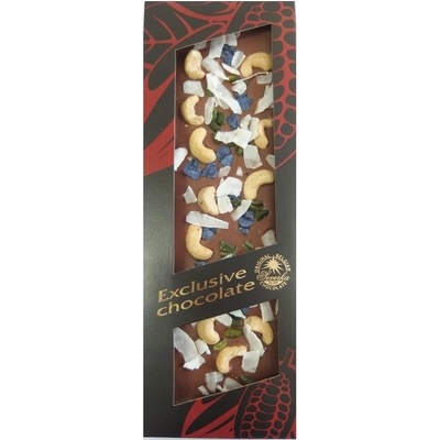 SEVERKA exclusive-kešu, pistácie, fialky, kokos mléčná 130 g