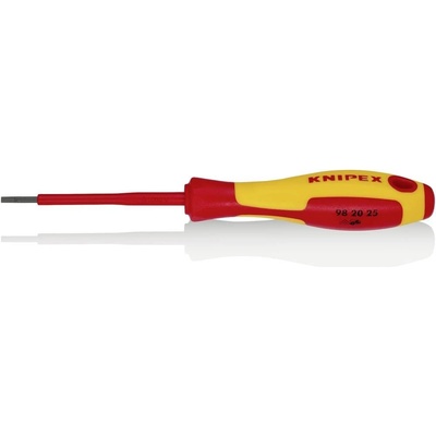Knipex VDE VDE skrutkovač pre skrutky Microstix Šírka čepele: 2.5 mm Dĺžka drieku: 75 mm DIN EN 60900; 98 20 25