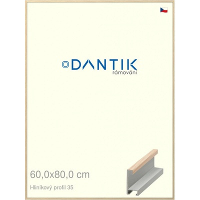 DANTIK rám na obraz 60 x 80 Dýha dub raw