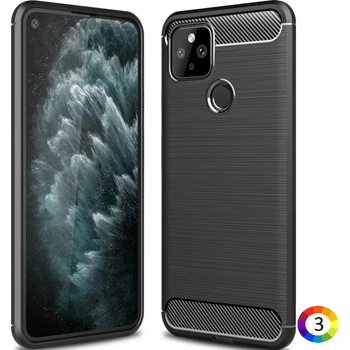 Image 1 of Google Pixel 5 Удароустойчив Carbon Fiber Калъф и Протектор