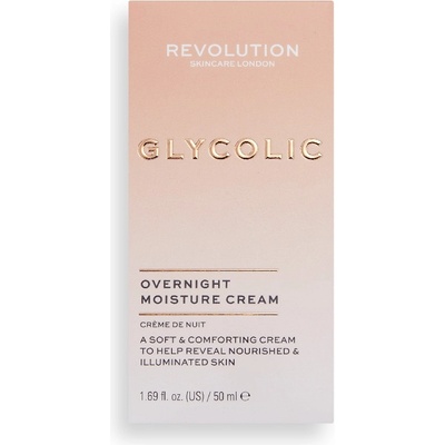Revolution Beauty REVOLUTION Skincare Glycolic Acid Glow Overnight Cream Дневен крем дамски 50ml