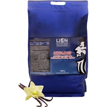 Lion Nutrition Ultra Mass s palatinózou 3000 g vanilka