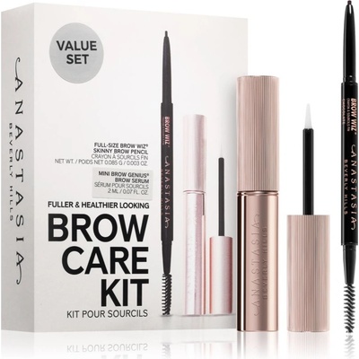 Anastasia Beverly Hills Brow Care Kit Wiz precizní tužka na obočí 0.085 g + Anastasia Beverly Hills Mini Brow Genius Brow Serum 2 ml