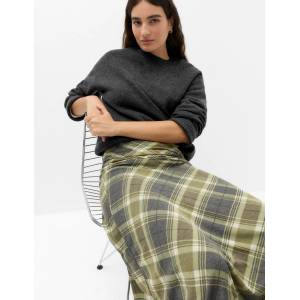 Marks & Spencer Пуловер с високо деколте с вълна Marks & Spencer сива Marks & Spencer | Siv | ЖЕНИ | S