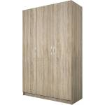 Bogdan Furniture I Трикрилен гардероб Mod 1002, Сонома тъмна