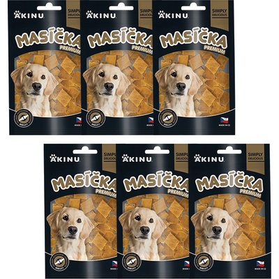 Akinu MASÍČKA PREMIUM Pohyblivý pamlsok pre psy 6 x 75 g