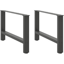 Omaxi 312297 Nohy konferenčního stolku antracitové 2 ks 70 x 42-43 cm ocelové