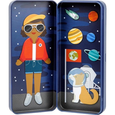 Petit Collage magnetické puzzle kozmonautka