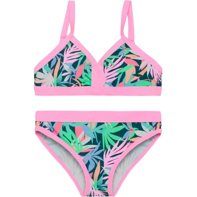 Color Kids Jr. Bikini AOP-5708-Begonia Pink Růžová