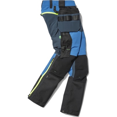 Snickers Workwear kalhoty FlexiWork+ Stretch softshell s PK modré
