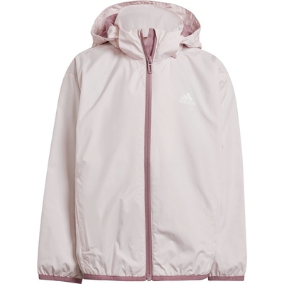 Adidas Детско яке Adidas Kids' Utility Detachable Hood Long Sleeve Performance Training Jacket - Sandy Pink