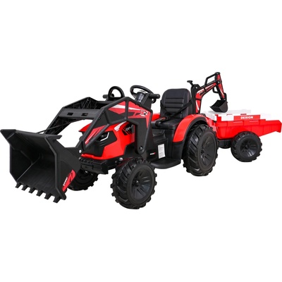 RKToys elektrický traktor 720-T Červený