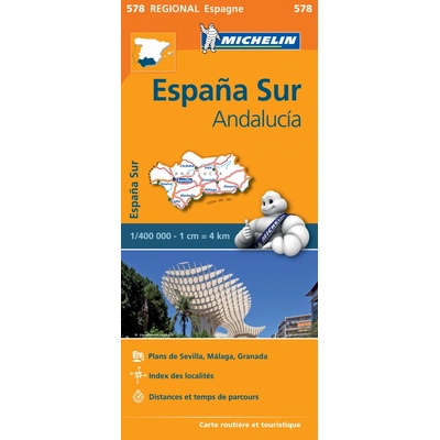 Michelin mapa Andalucia 1:400 t.