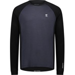 Mons Royale Мъжка фланелка с дълъг ръкав за колоездене Mons Royale Tarn Merino L/S Merino longsleeve - 9 Iron / Black (056-3550-0112)