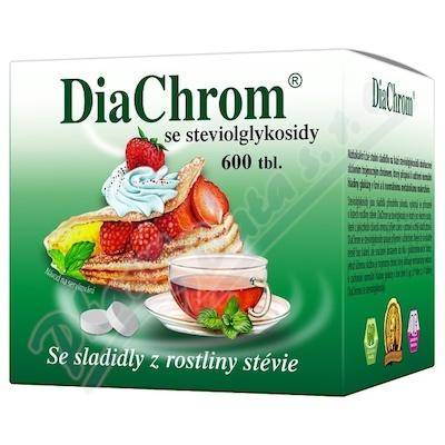 DiaChrom se steviolglykosidy nízkokalor.sladidlo 600 tbl